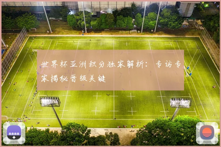 世界杯亚洲积分独家解析:专访专家揭秘晋级关键